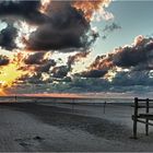 am Strand von Sankt Peter Ording