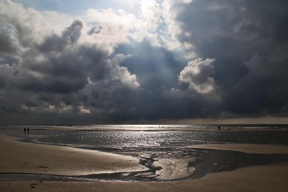 am Strand von St. Peter Ording