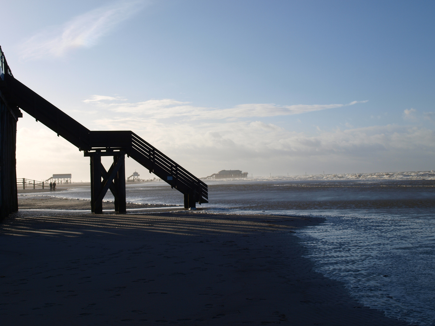 Am Strand von St. Peter Ording am 30.12.2012