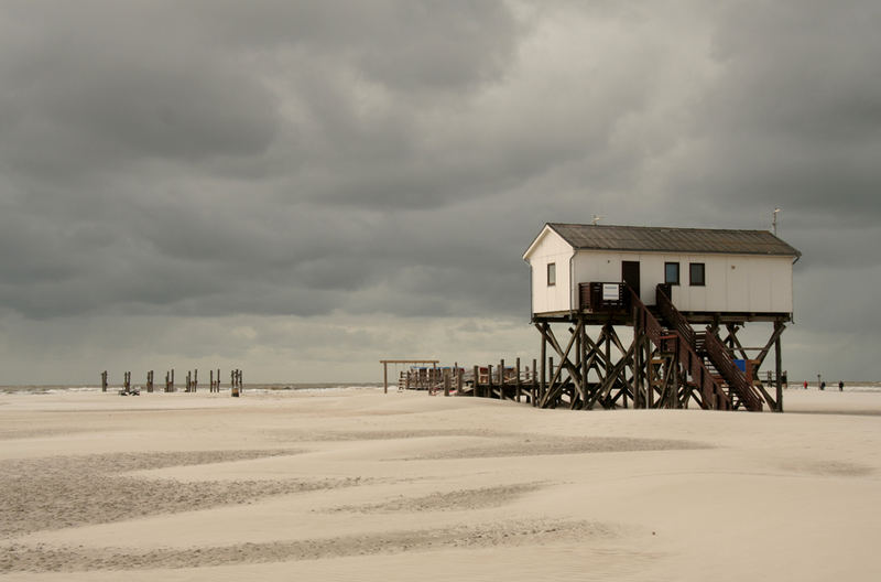 Am Strand von St. Peter Ording