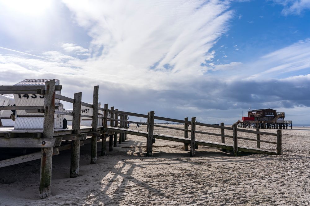 Am Strand von St. Peter Ording