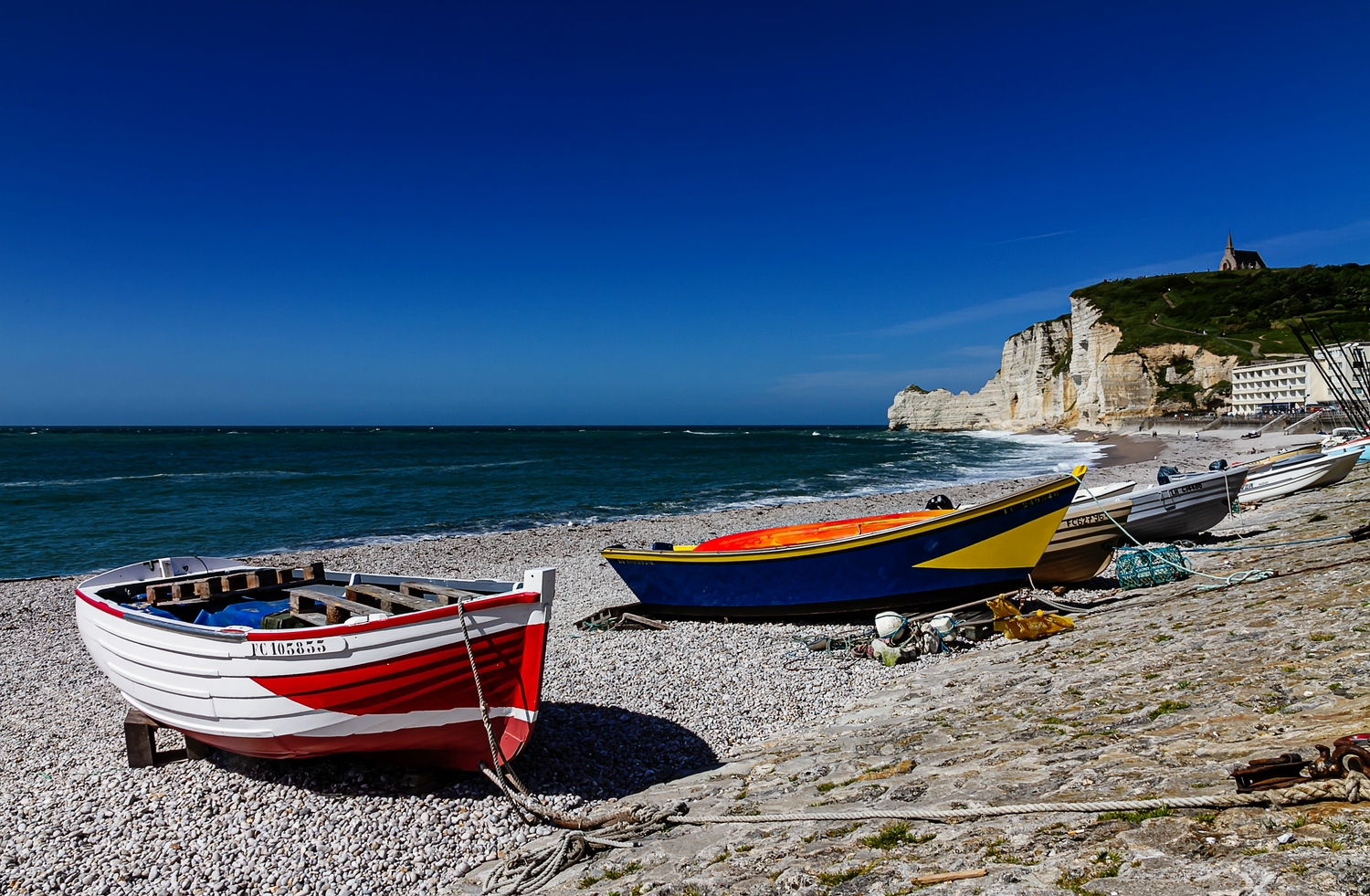 Am Strand von Étretat