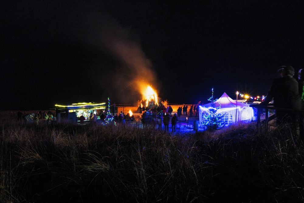 Am Strand von Ückeritz kurz vor dem Silvesterfeuerwerk