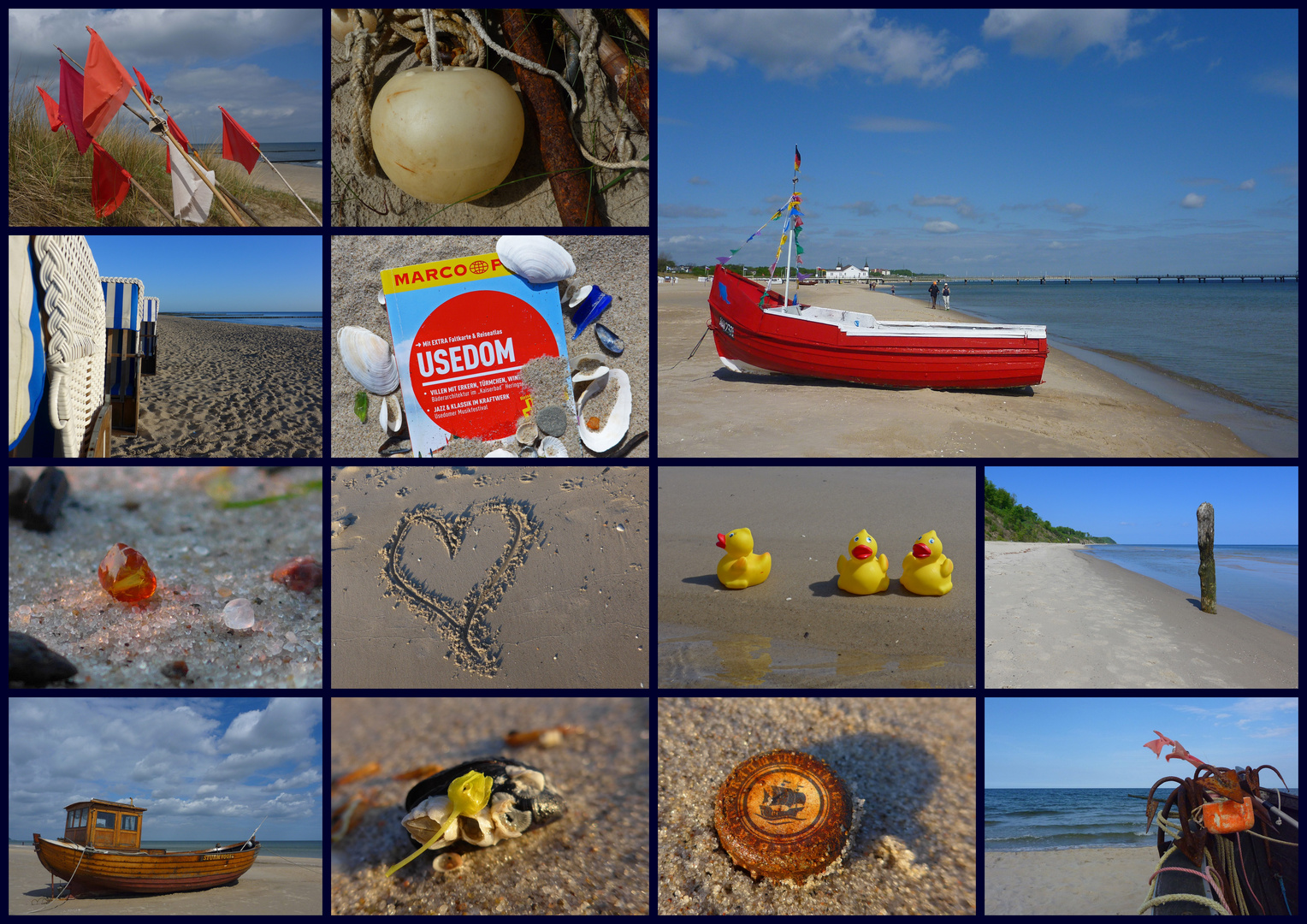 Am Strand von Usedom ...