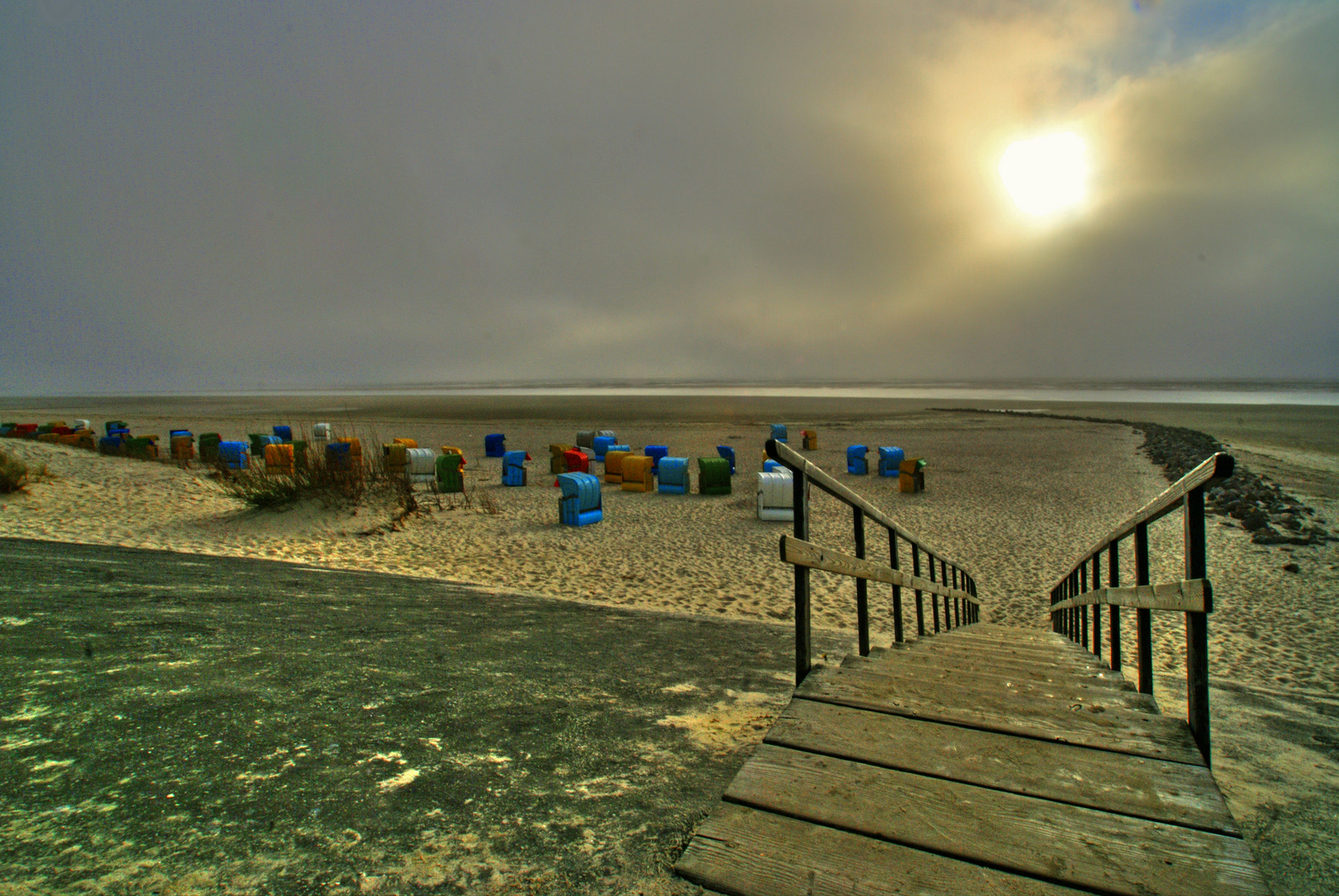 Am Strand von Utersum /Föhr mit Blick nach Sylt