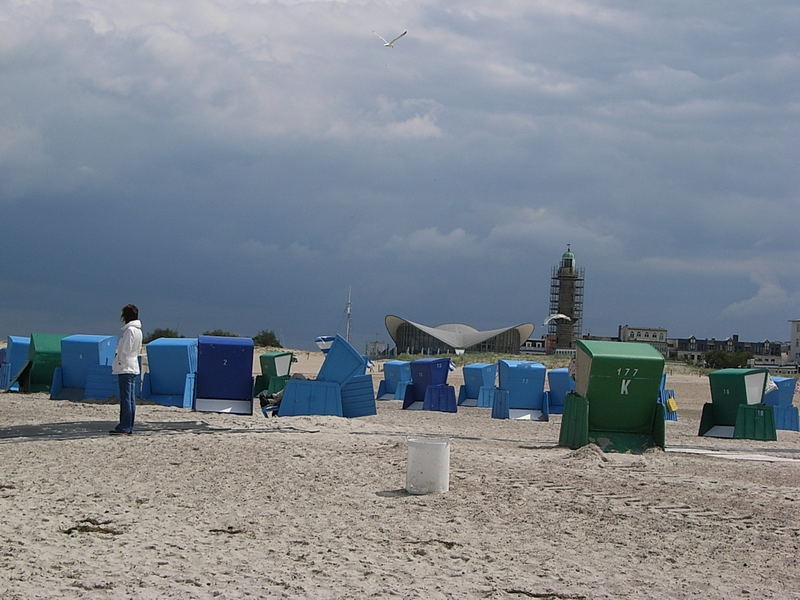 Am Strand von Warnemünde