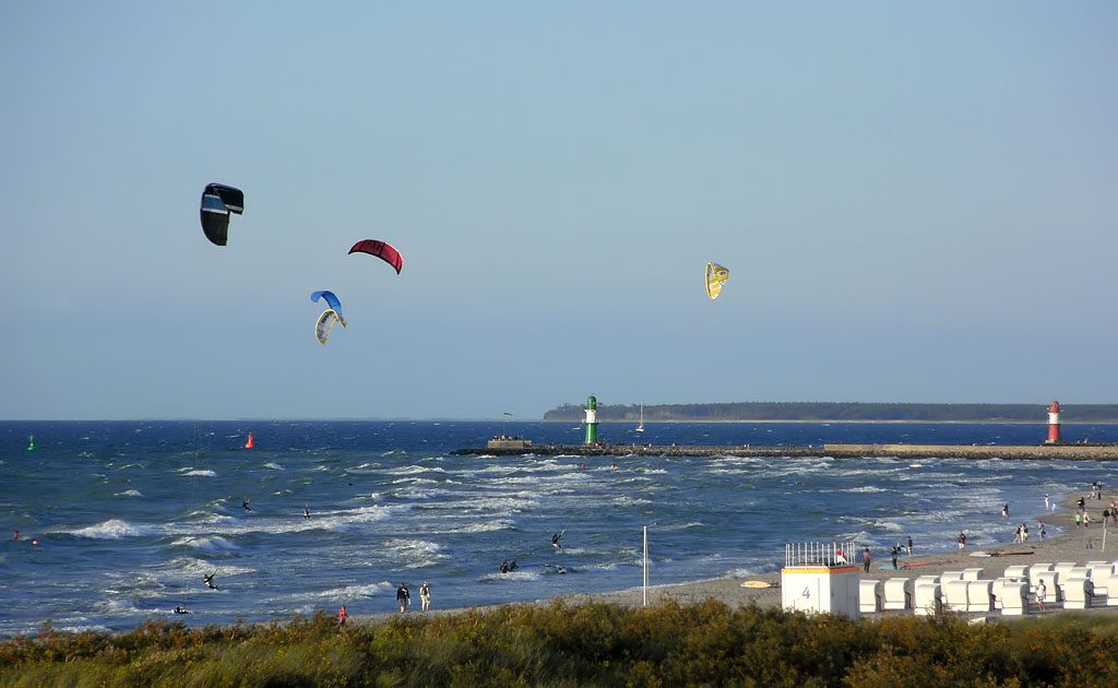 Am Strand von Warnemünde