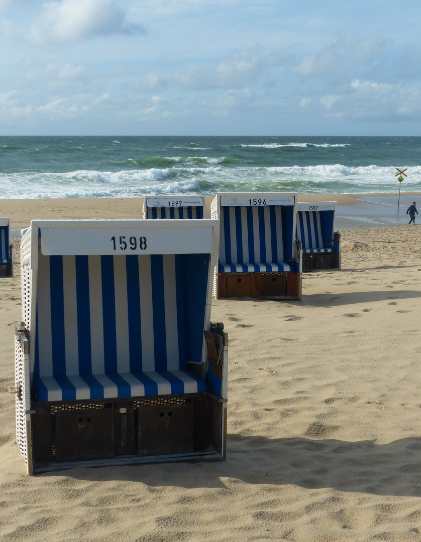 am Strand von Westerland