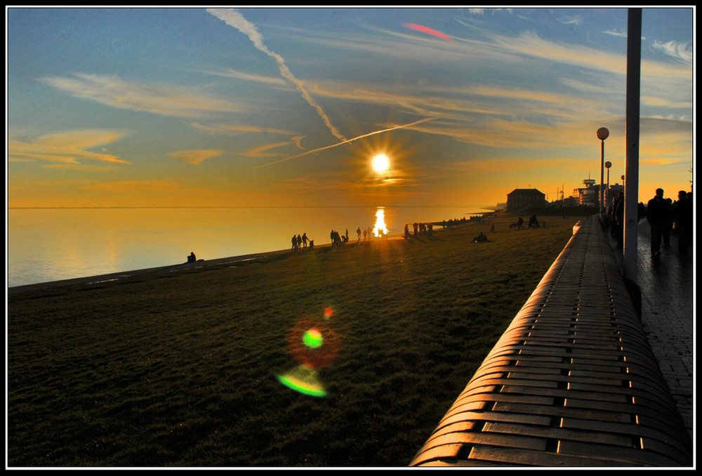 Am Strand von Wilhelmshaven