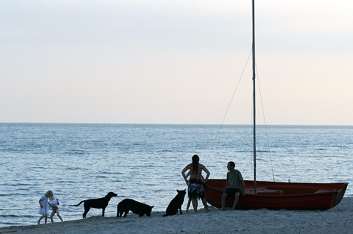 ... am strand von ystad ...