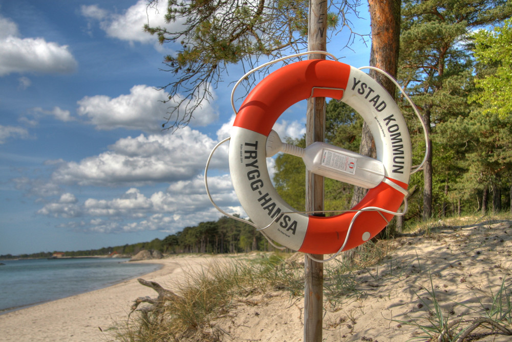 am Strand von Ystad