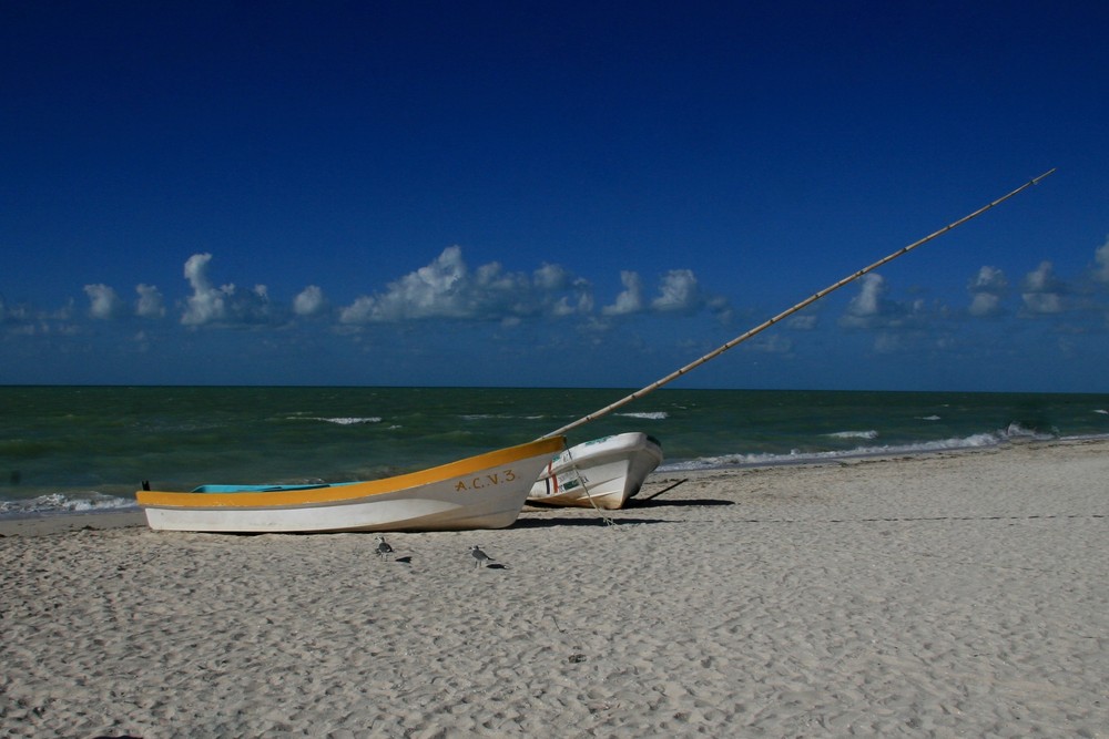 Am Strand von Yucatán