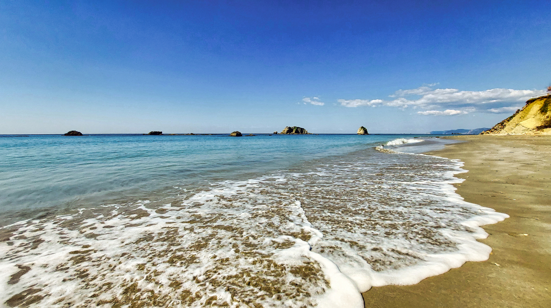 am Strand vor der Touristensaison