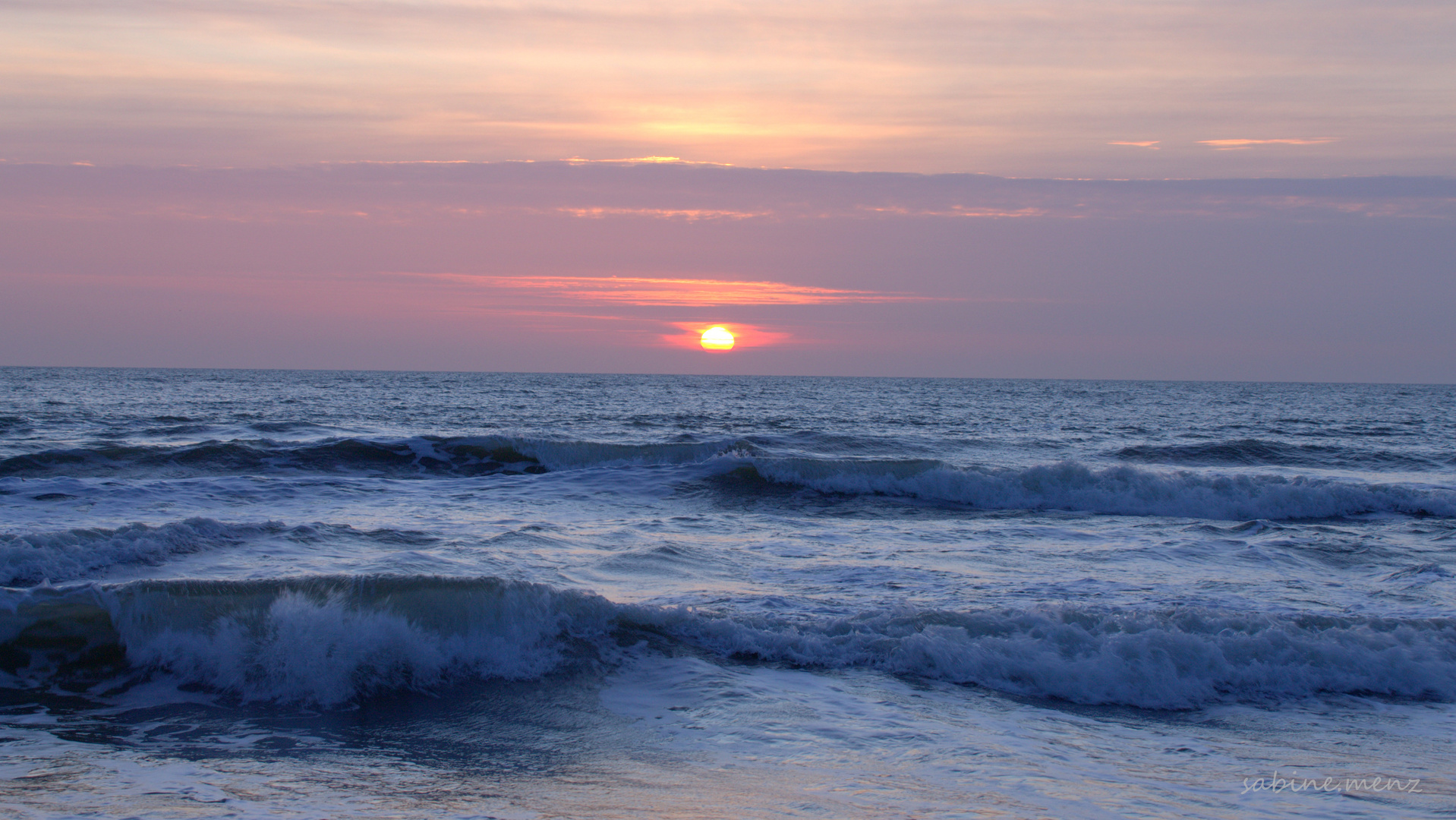 ...am Strand zur Blauen Stunde