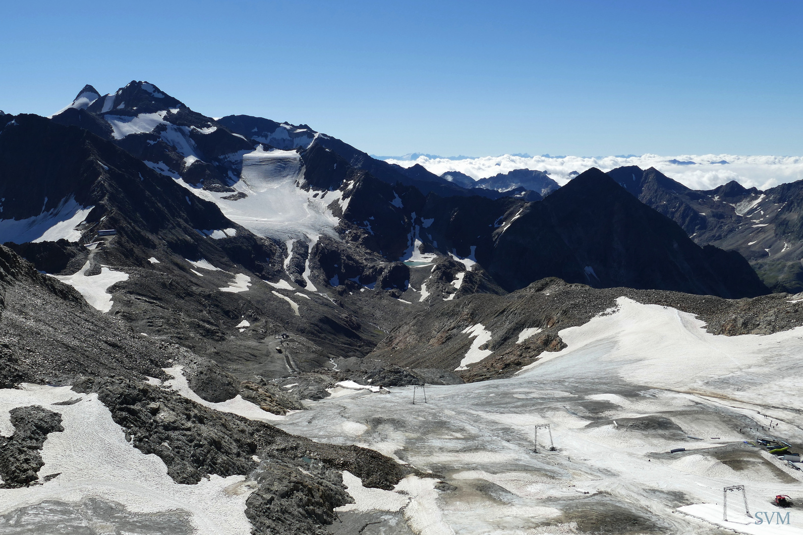 Am Stubai- Gletscher im August 2020