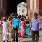 Am Taj Mahal, Agra in Indien