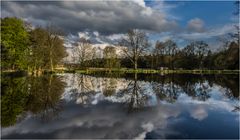 Am Teich....  zum Spiegeltag am Dienstag 11.4.17!