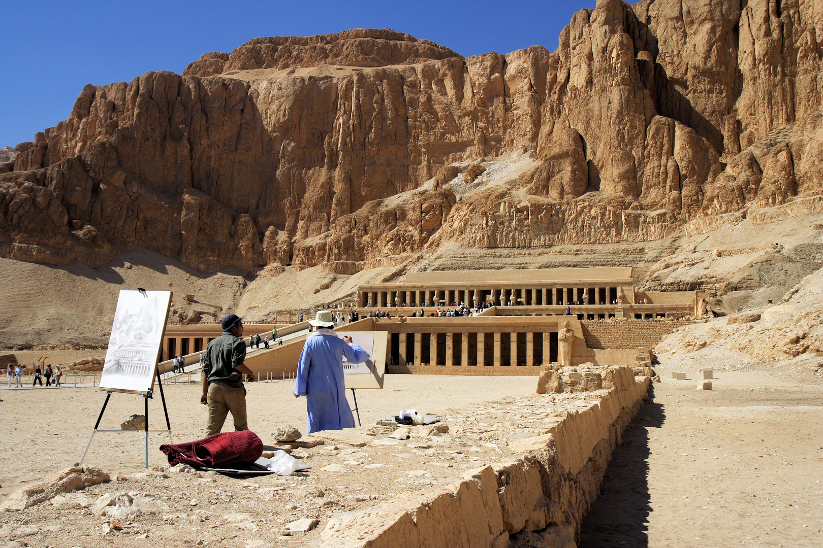 Am Tempel der Hatschepsut Foto & Bild | archiv, reisebilder, archiv ...