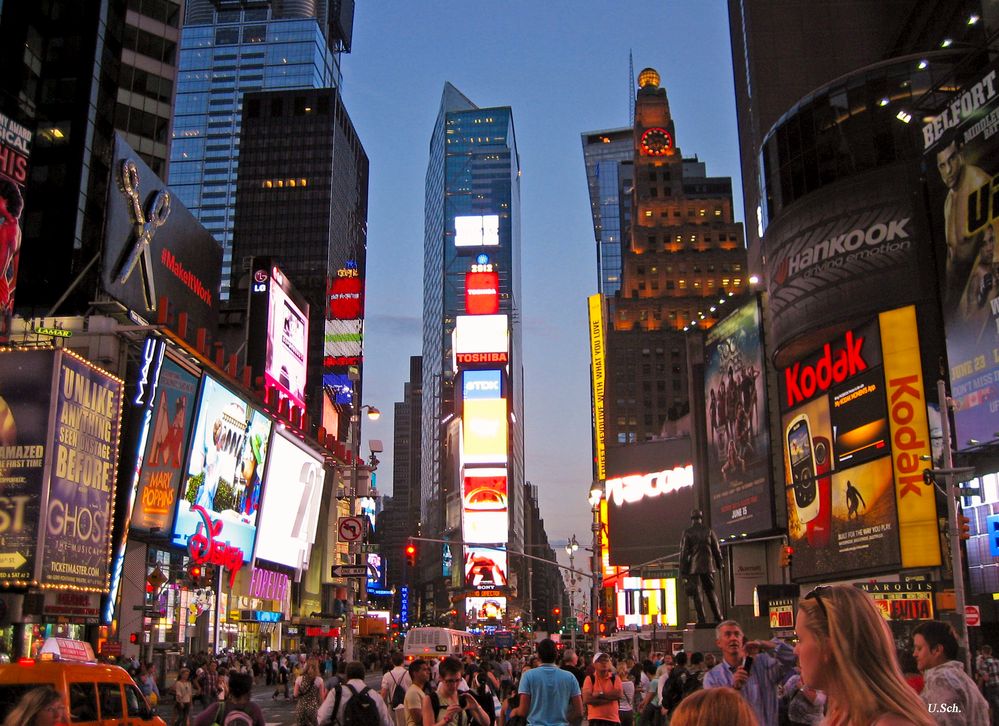 Am Times Square ...