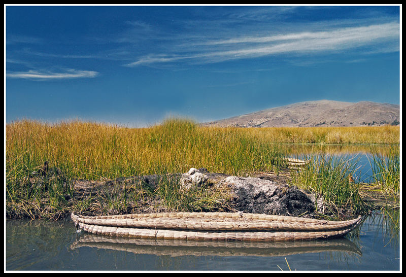 Am Titicaca-See Peru