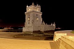 am torre belem war ich nachts natürlich och da um zu gucken was da so los ist