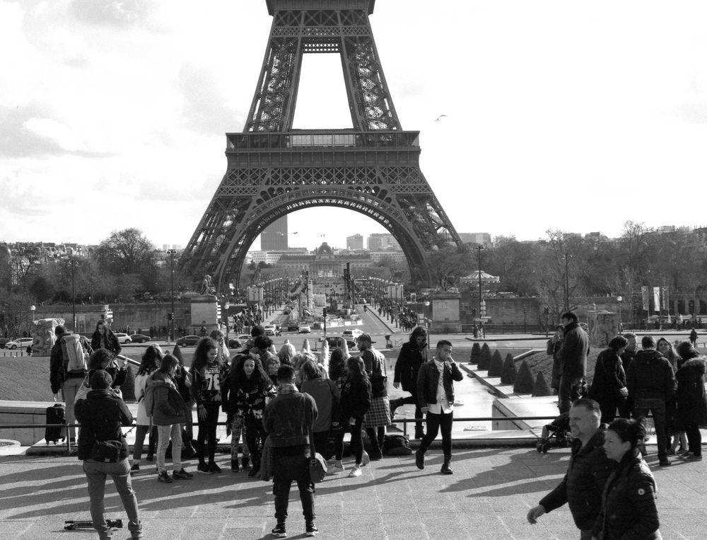 Am Trocadero - Eiffelturm