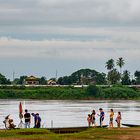 Am Ufer des Mekong in Vientiane