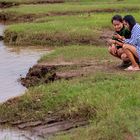 Am Ufer des Mekong in Vientiane  .....