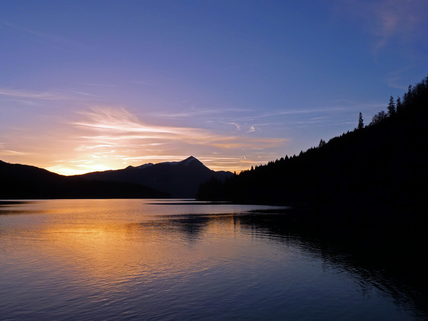 Am Walchensee wird´s langsam Nacht II