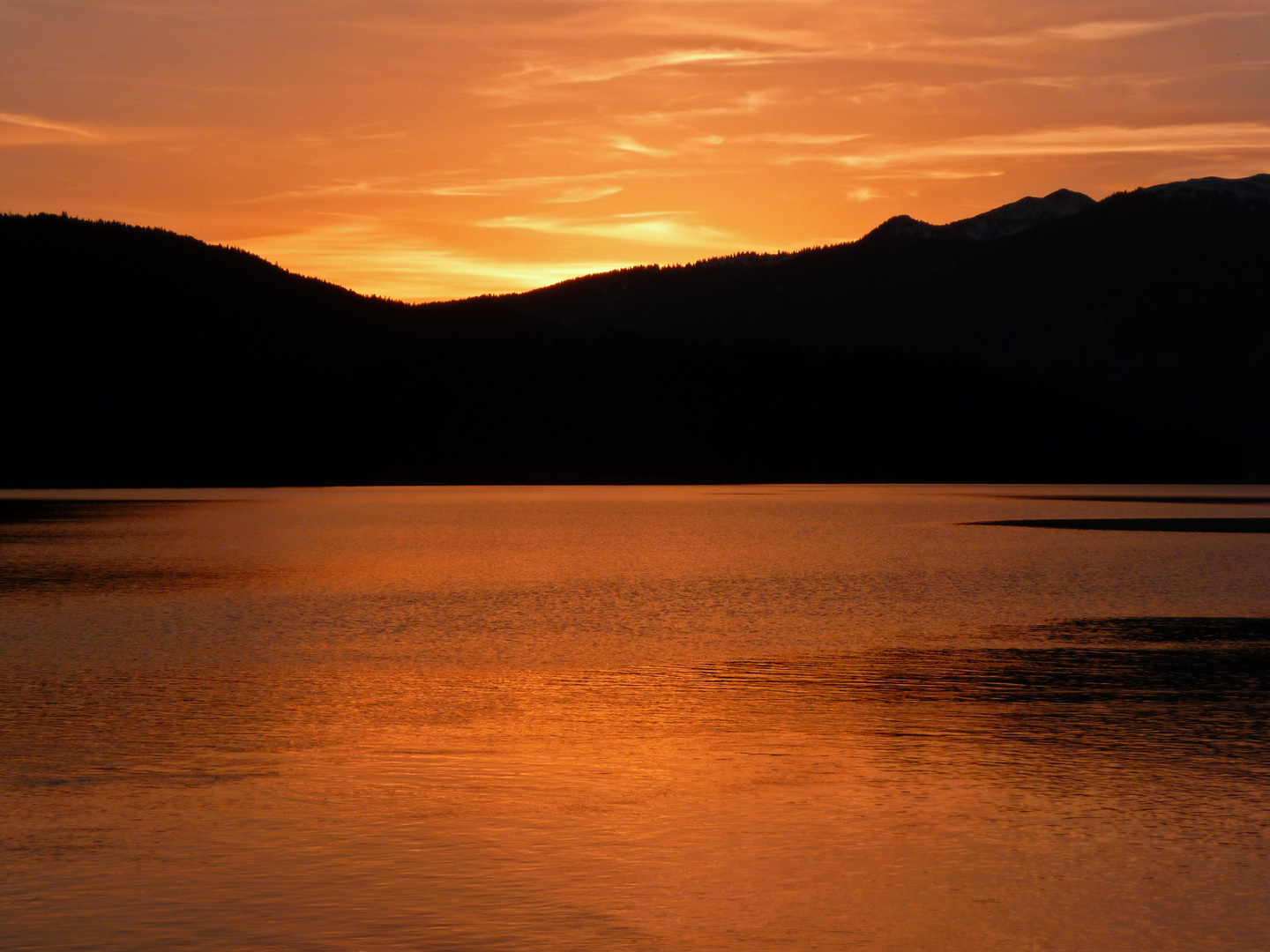 Am Walchensee wird´s langsam Nacht III