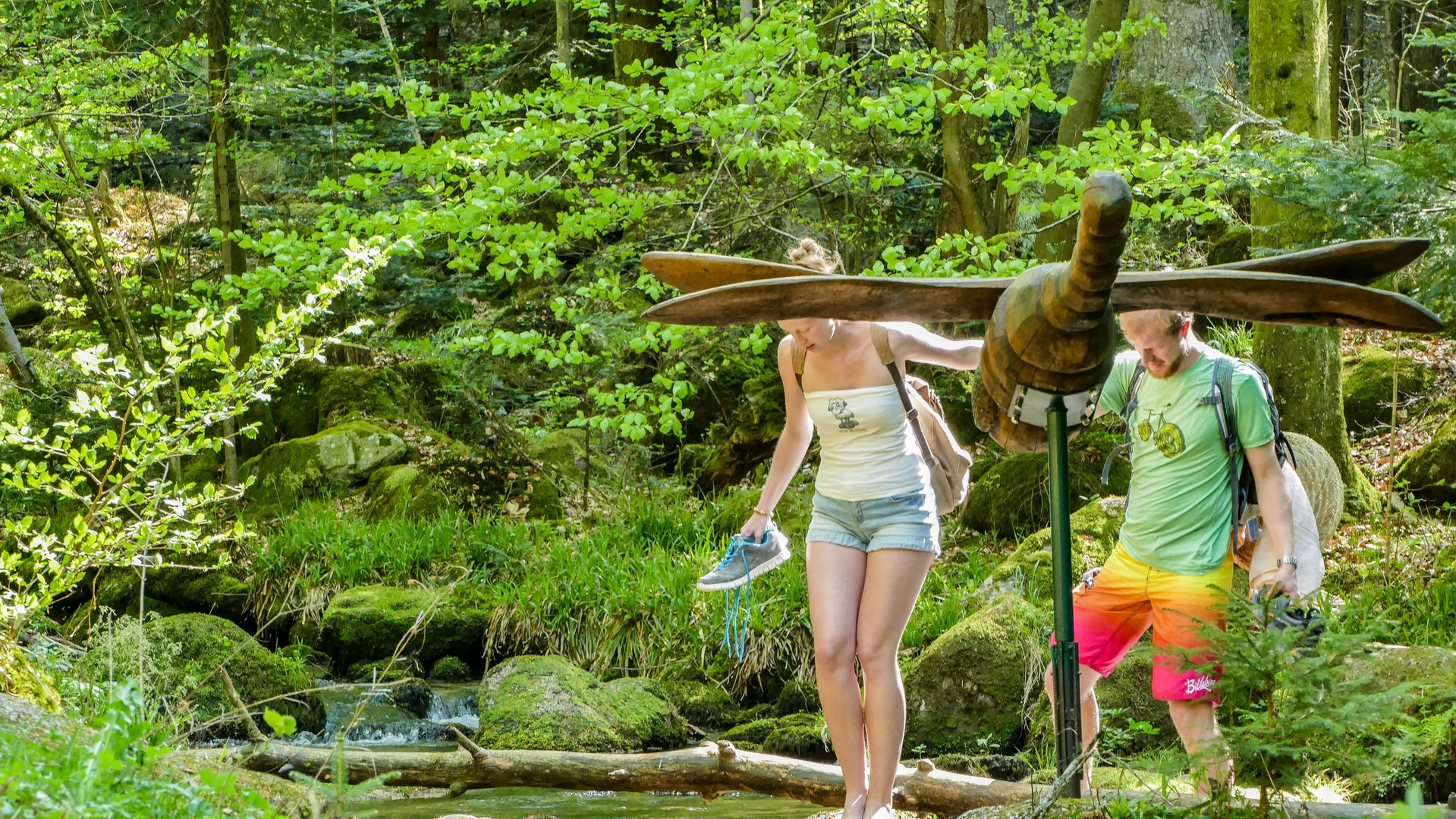 Am Waldbach Foto & Bild erwachsene menschen, deutschland, europe