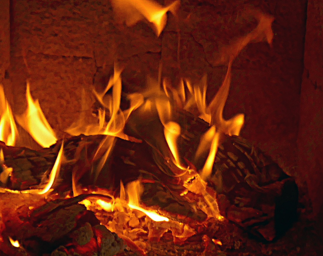 Am Warmen Ofen Kamin Foto Bild Spezial Winter Feuer