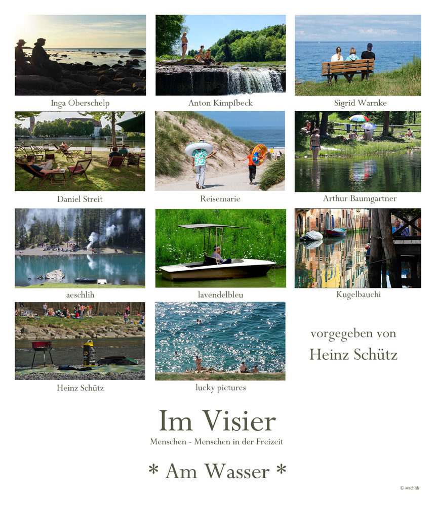 *Am Wasser* Collage von aeschlih