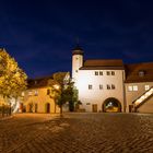 Am Wasserschloss Klaffenbach bei Nacht