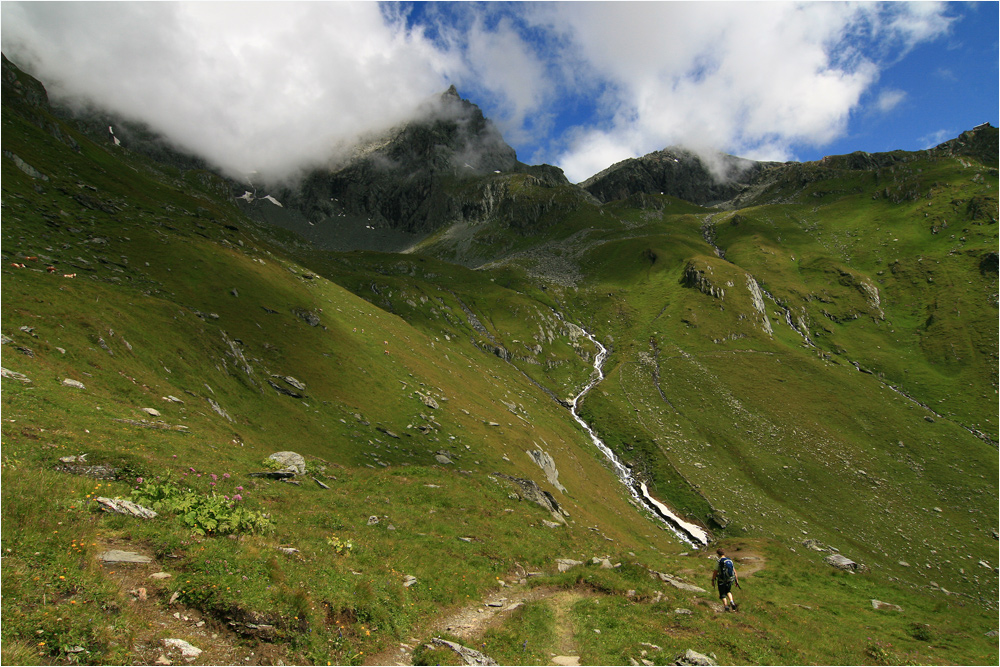 ...am Weg nach unten, noch ein Blick zurück