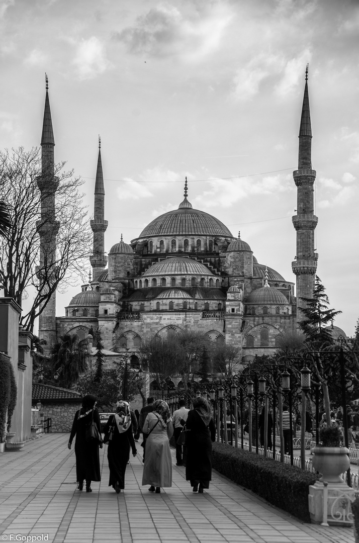 Am Weg zur blauen Moschee