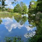 am Weiher sitzen und genießen