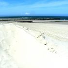 Am weißen Strand von...