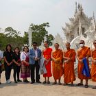 Am Weißen Tempel in Chiang Rai
