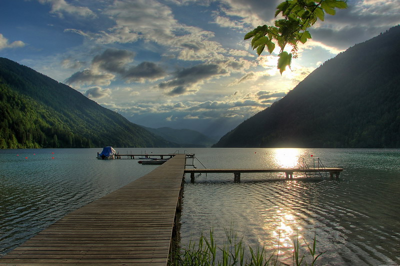 Am Weissensee-Ostufer in Kärnten