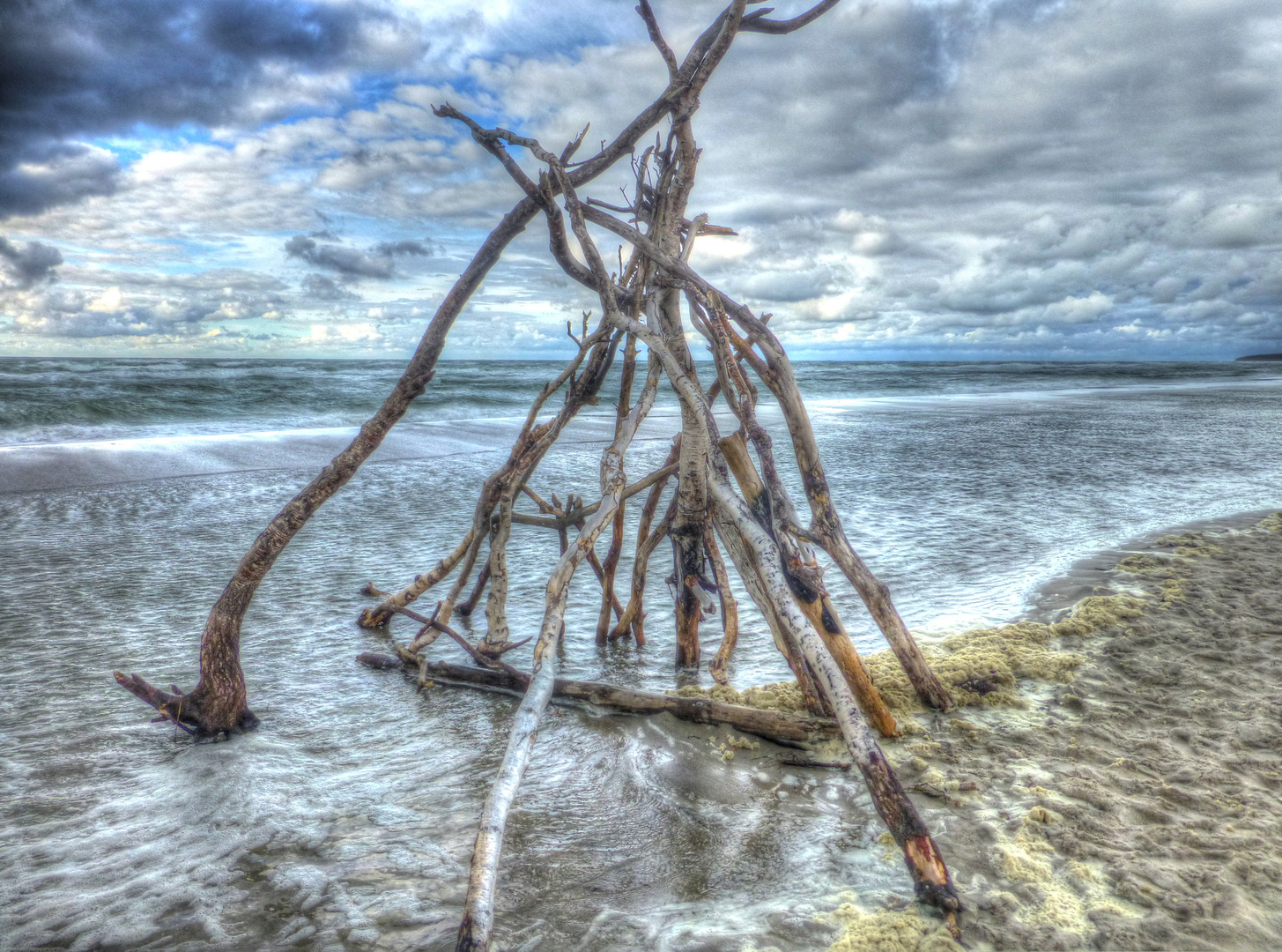 am Weststrand auf der Halbinsel Darß