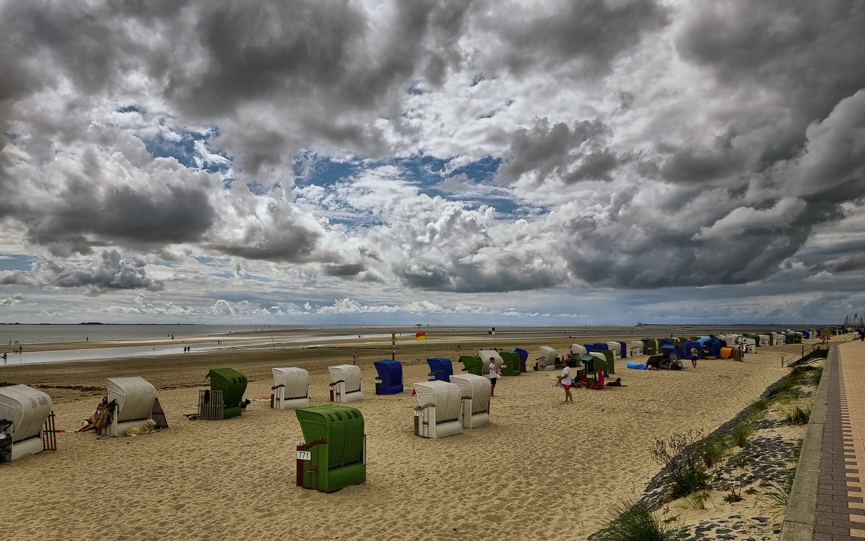 Am Weststrand der Insel Föhr