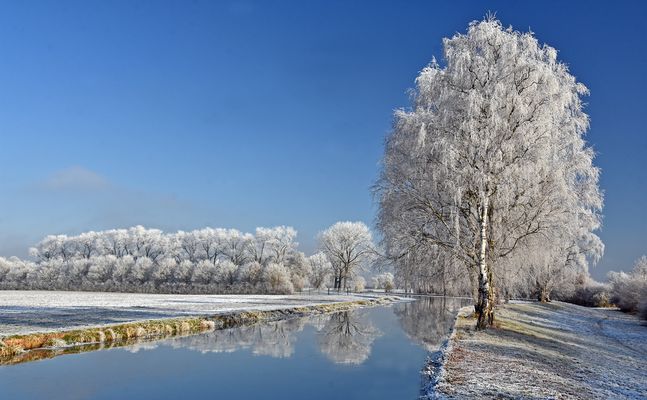 Am winterlichen Mühlenstrang.....