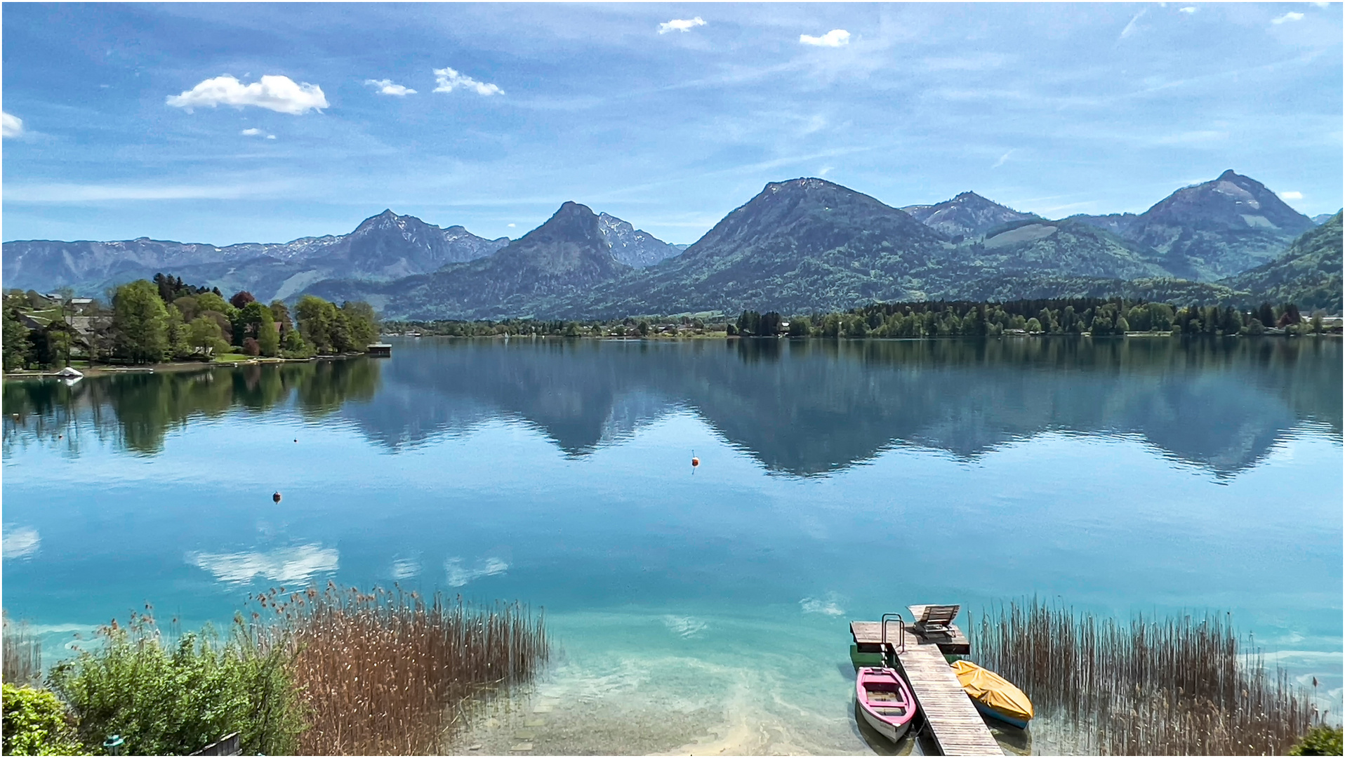 Am Wolfgangsee - Blick über den See