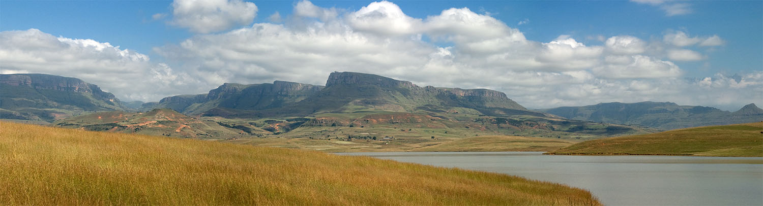 Am Woodstock Dam - Blick Richtung Royal Natal