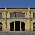 Am Yachthafen, Fassade des Hafenschuppen