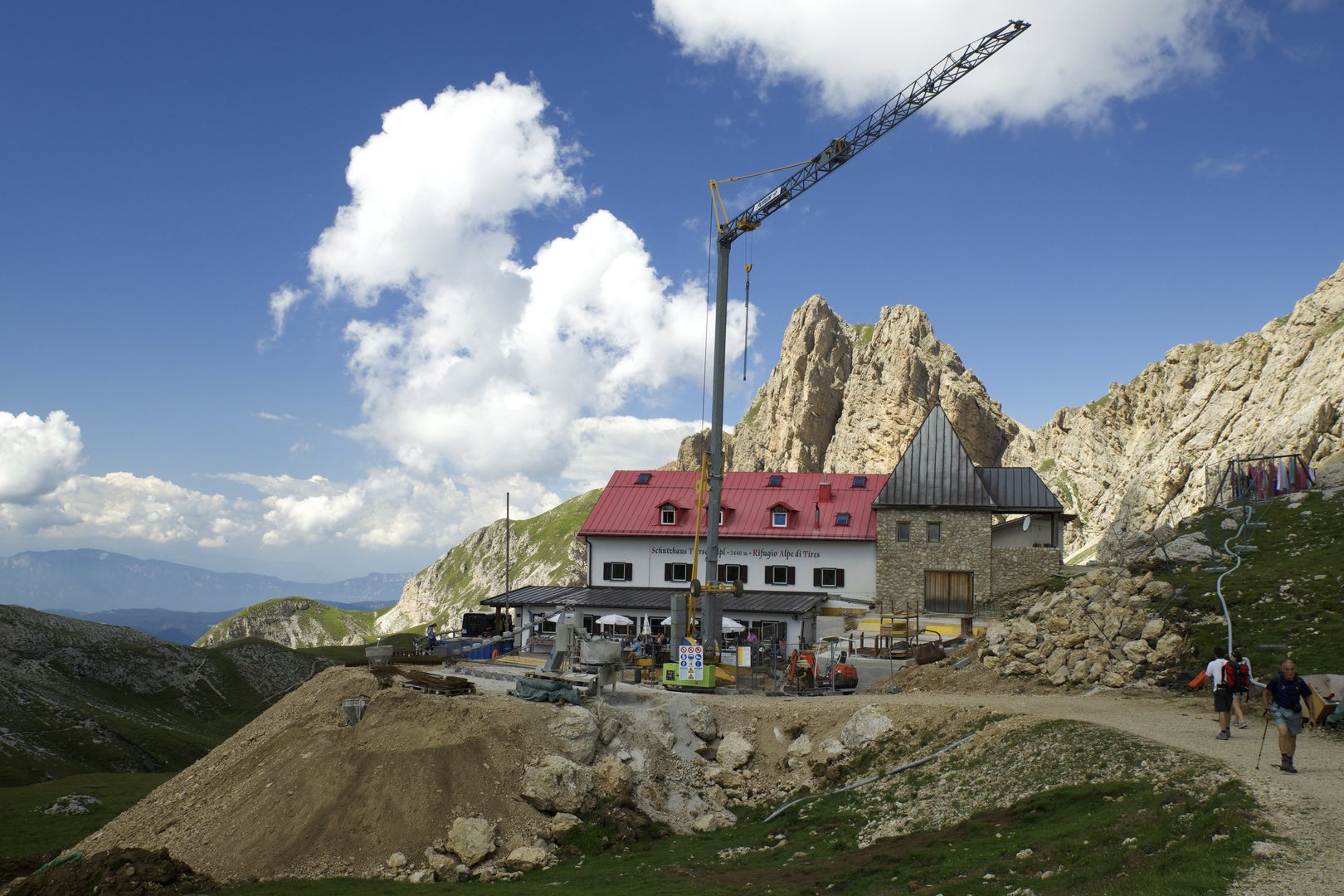 Am Ziel leider eine Großbaustelle