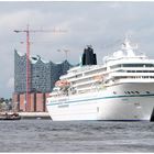 Amadea vor Elbphilharmonie