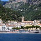 Amalfi - Blick auf die Stadt vom Meer