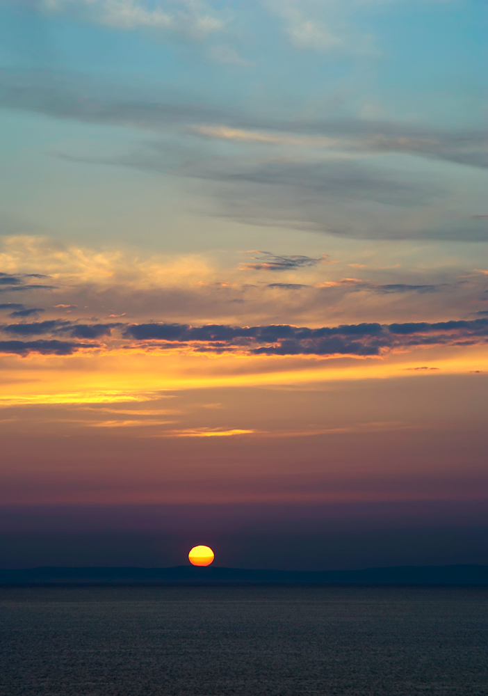 Amanece en el mar Egeo